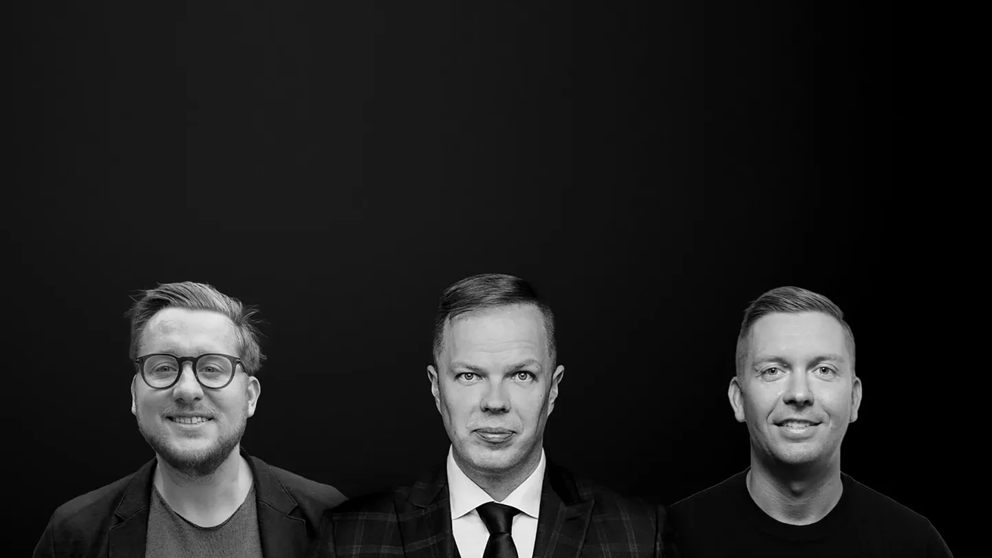 Fleetbrainisi asuatajad Martin Piirimaa, Rutmar Side ja Tauno Laja.