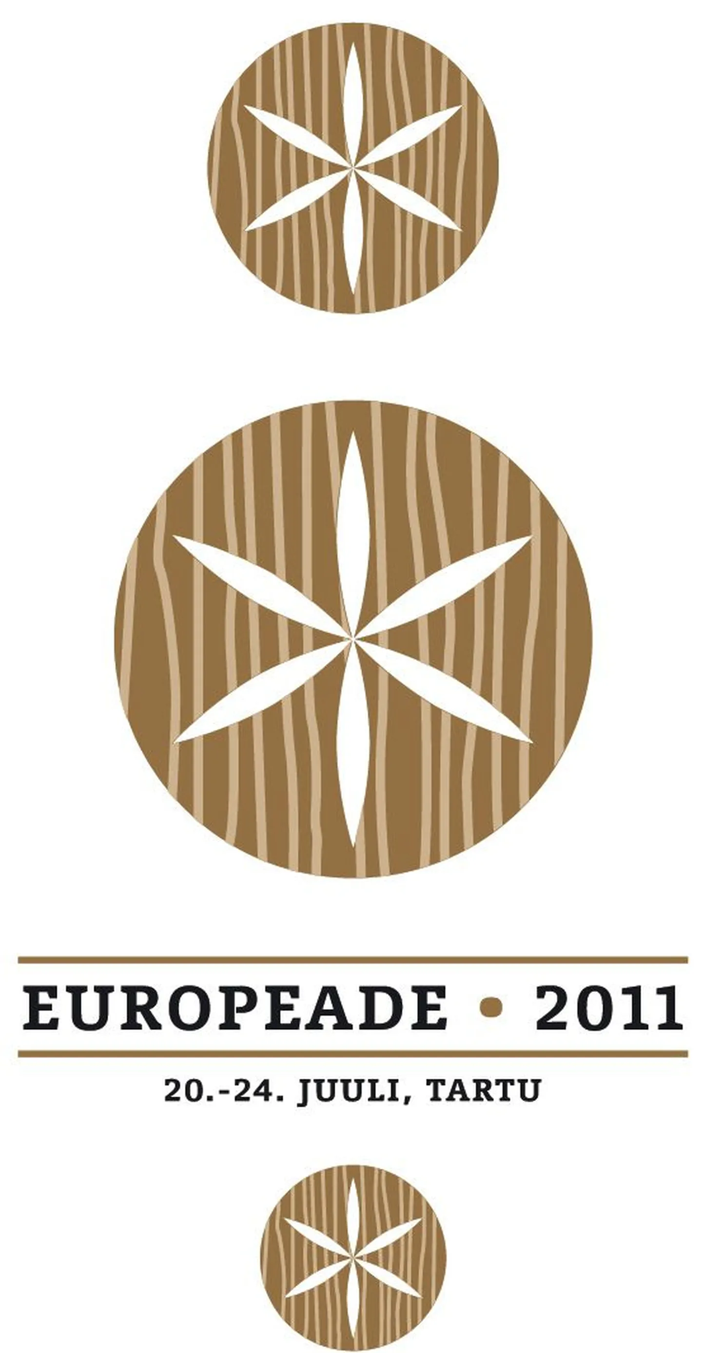 Tartus peetava üleeuroopalise folkloorifestivali Europeade logo.