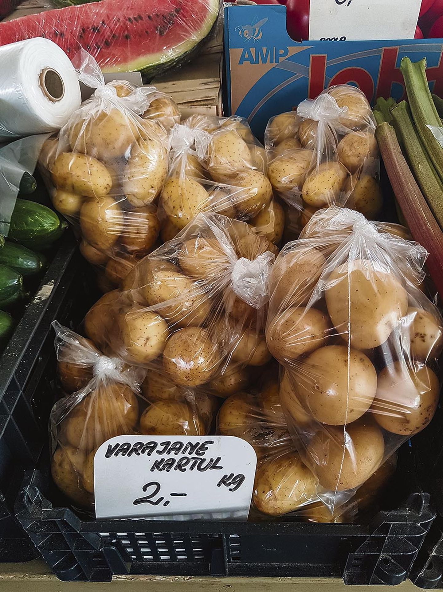 Pärnu Vanal turul vähemalt kirjade järgi Egiptuse kartulit ei müüda, varem müüdi. Praegu on saadaval Hispaania ja Prantsusmaa varajane kartul.