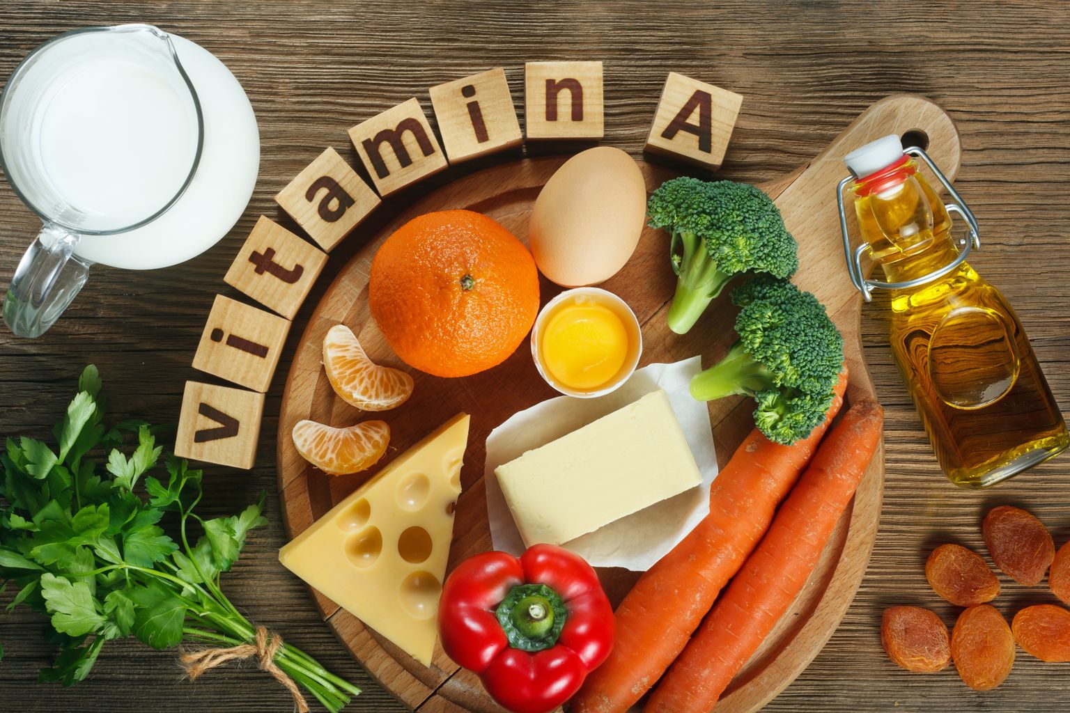 A-vitamiini leidub ka maguskartulites, porgandites, lehtkapsas, pudelkõrvitsas, kõrvitsas, brokkolis, aprikoosides ja papaias.