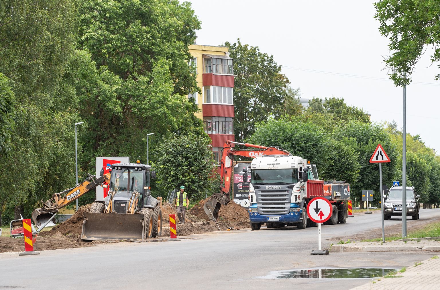 Remonditööd Jõhvi tuiksooneks oleval Narva maanteel algasid tänavu suvel.