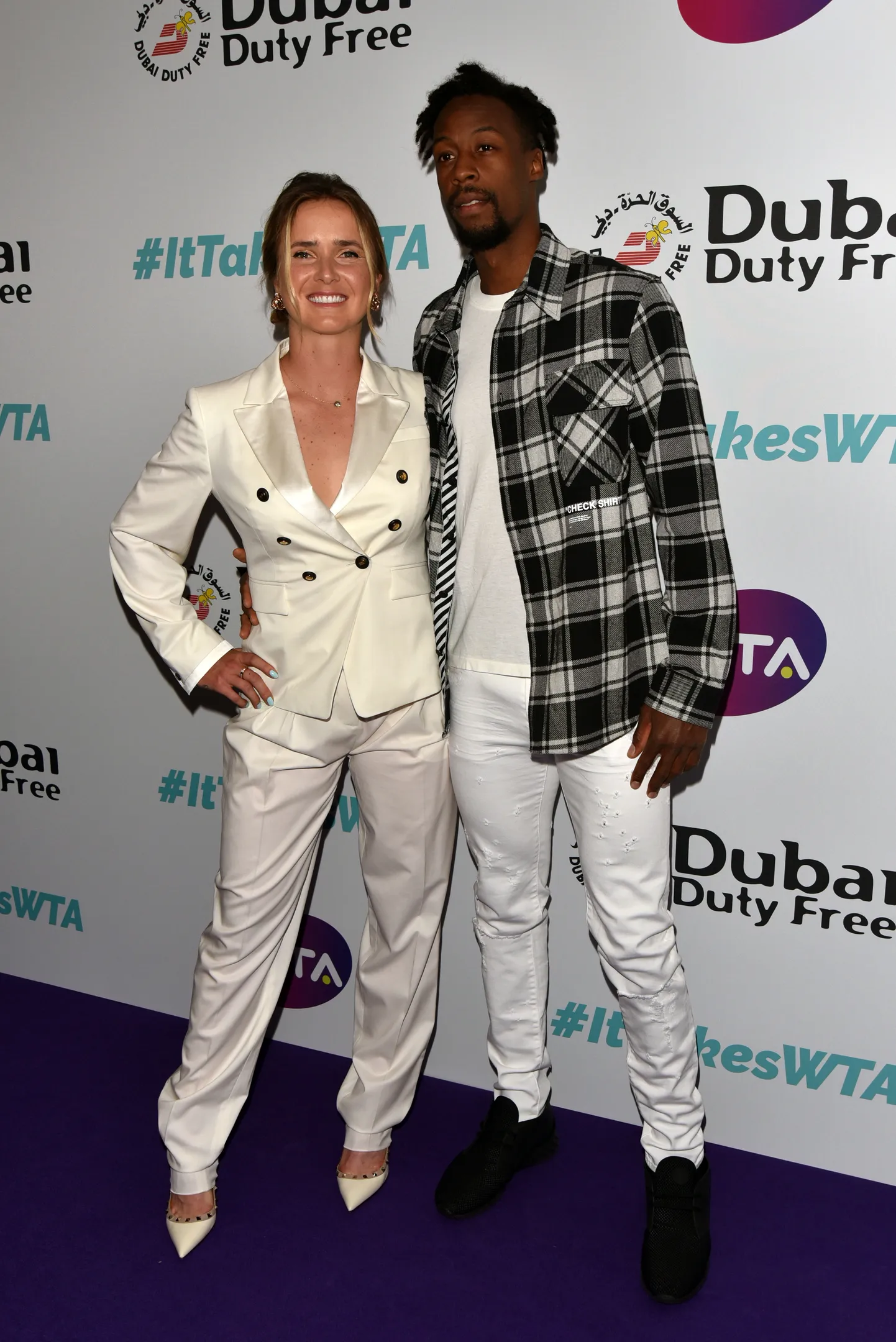 Elina Svitolina ja Gael Monfils 2019. aastal Dubais.