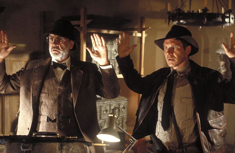 Harrison Ford ja Sean Connery filmis «Indiana Jones ja viimane ristiretk»