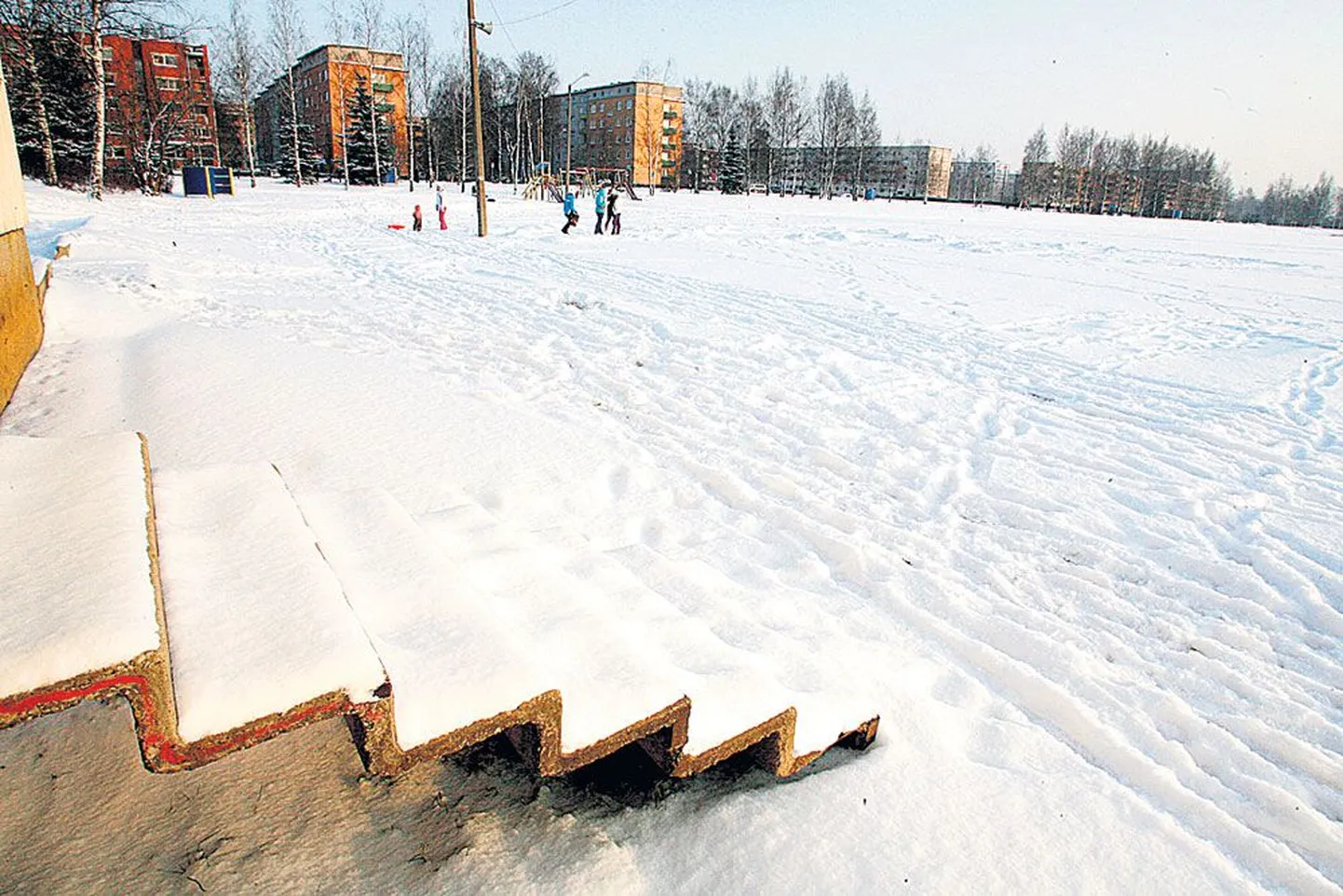 Anne kanali kesklinnapoolsesse otsa peaks liuväli ja uisulaenutus tulema uue aasta alguseks.