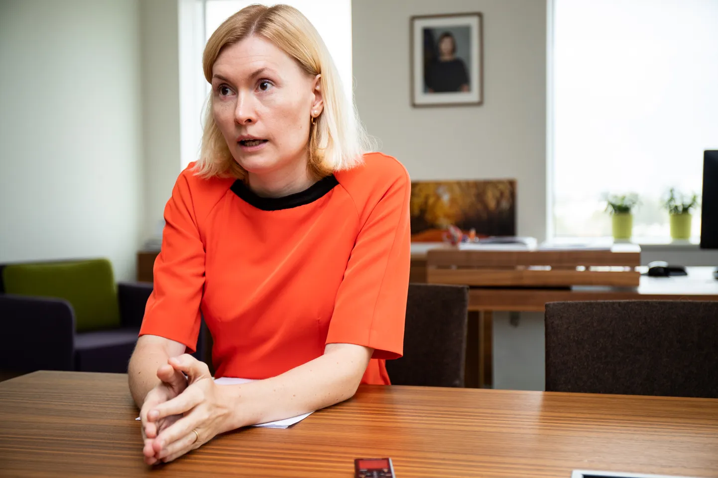 Tervise- ja tööminister Riina Sikkut.
