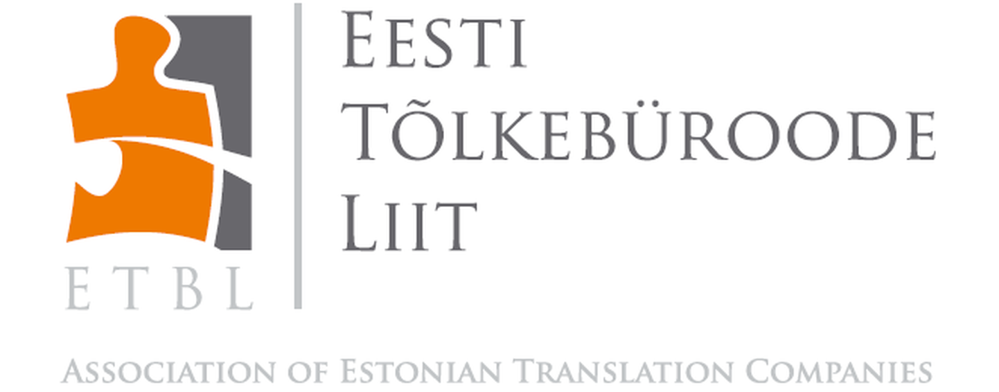 Eesti Tõlkebüroode Liidu (ETBL) logo.