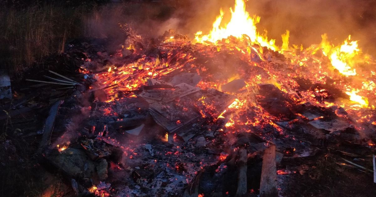 Keskkonnaohtlik prügi põles omatahtsi