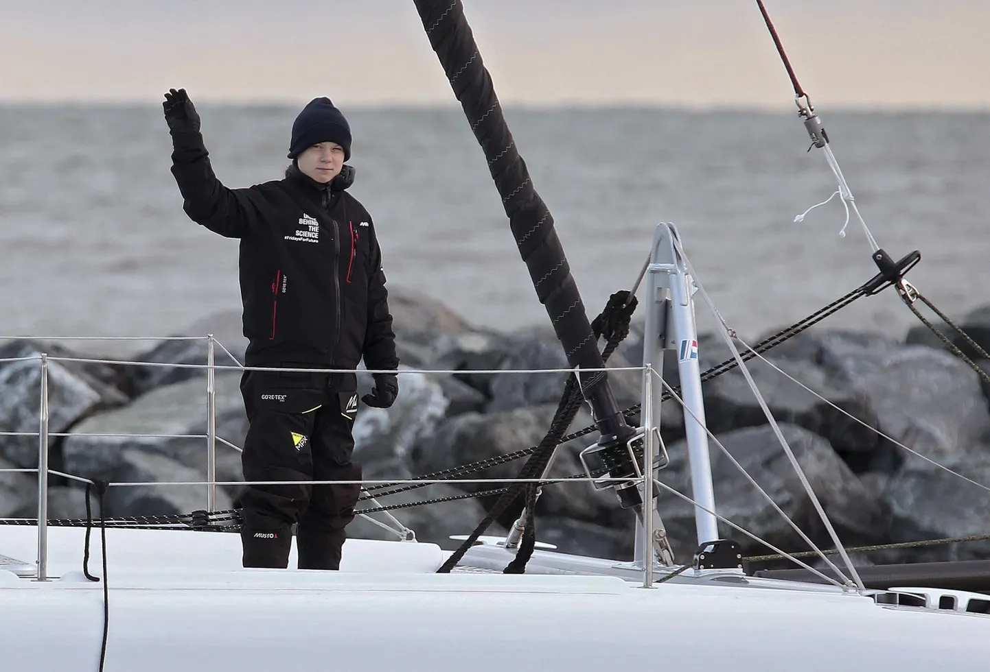 Greta Thunberg katamaraanil La Vagabonde