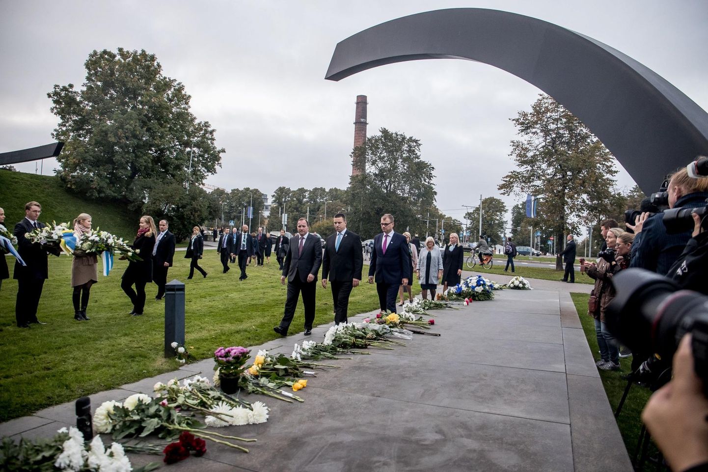 Estonial hukkunute mälestustseremoonia.