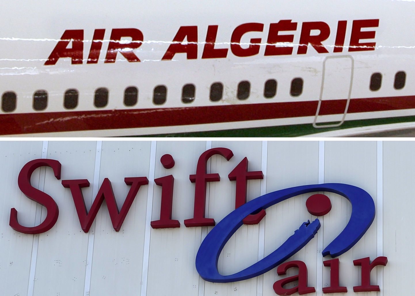 Логотипы Air Algerie и Swiftair.