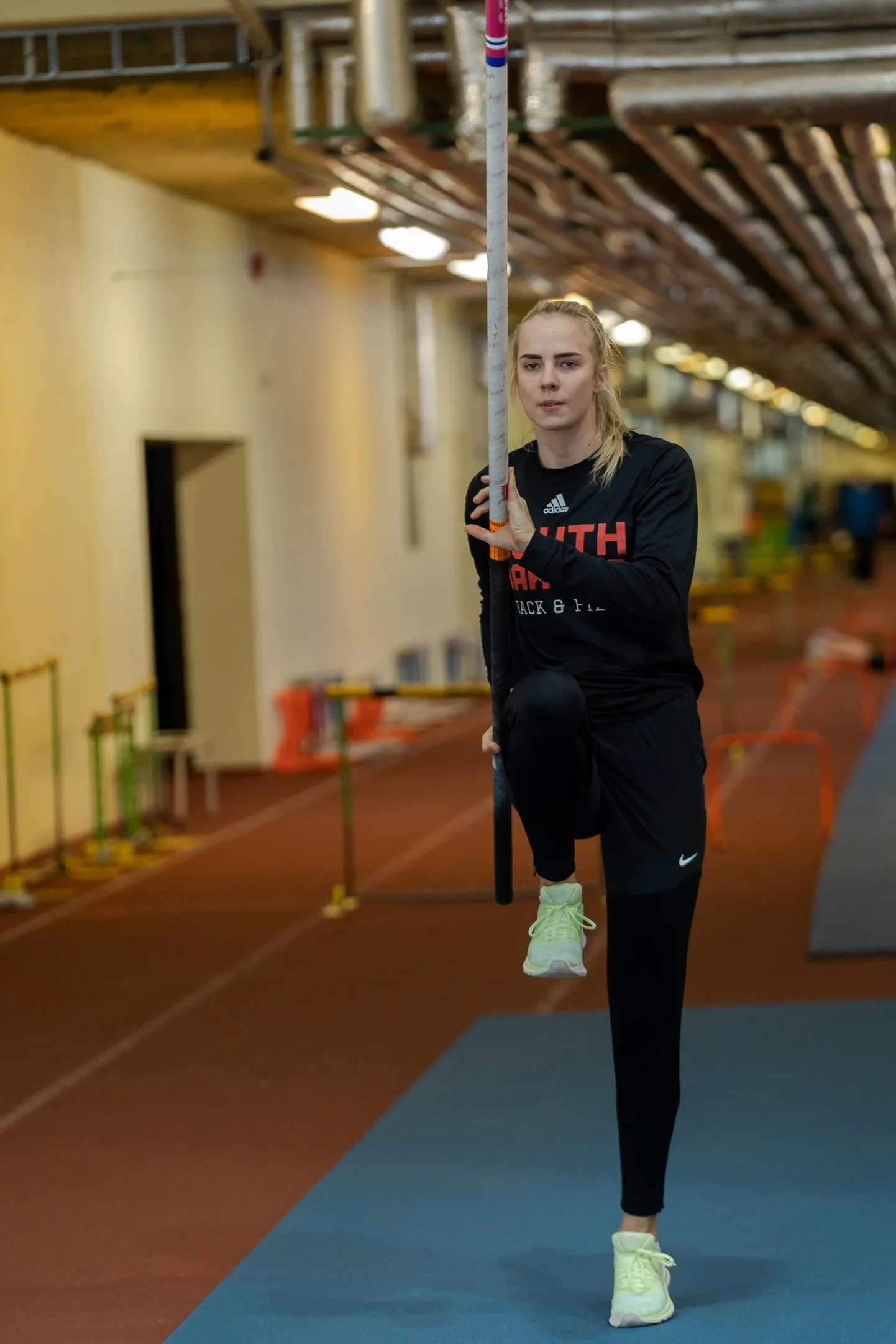 Marleen Mülla käis aastavahetusel kodus ja treenis Rakveres vanas harjumuspärases paigas.