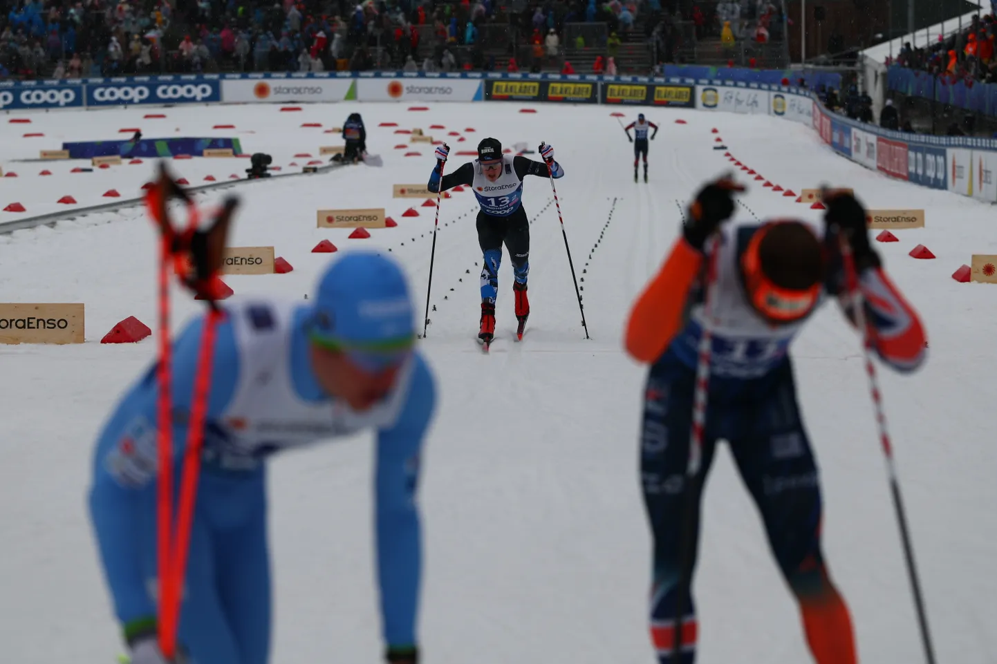 Kui Christopher Kalev finišeerus, oli Eesti virutaalselt veel 12., kuid hilisemad mehed nügisid tema ja Martin Himma lõpuks 16ndaks.