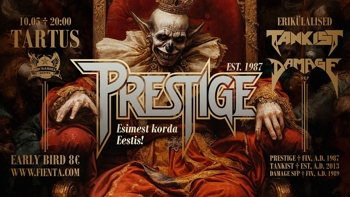 Eestis esineb esimest korda thrash metal’i kultusbänd Prestige.