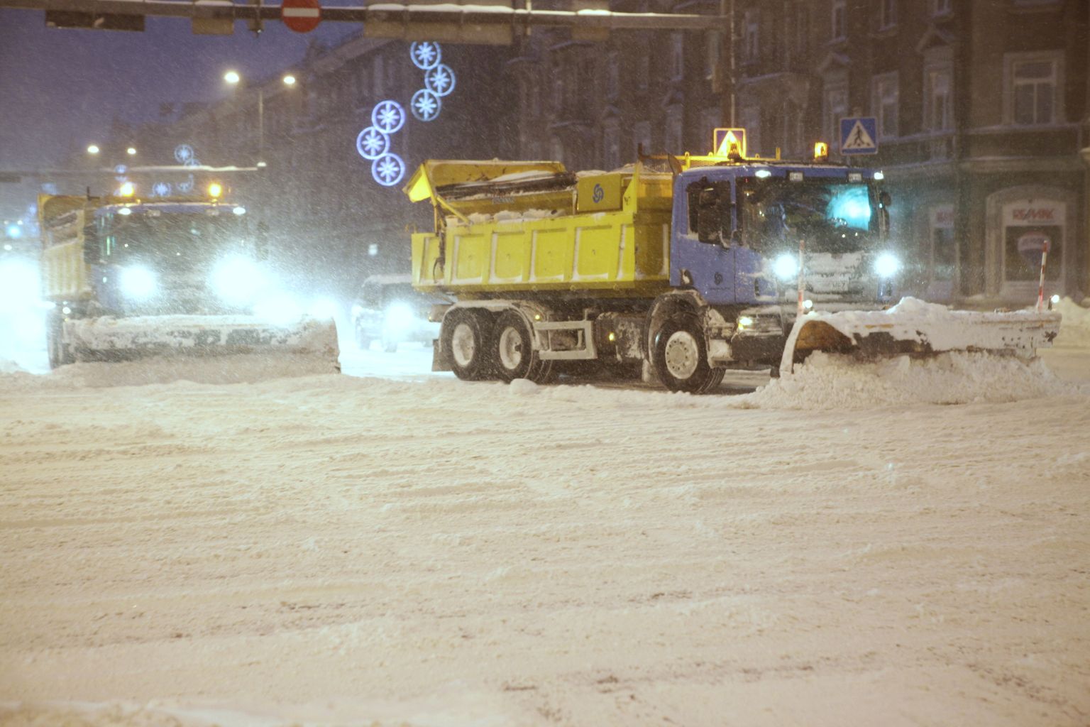 Lumekoristus Tallinna südalinnas.