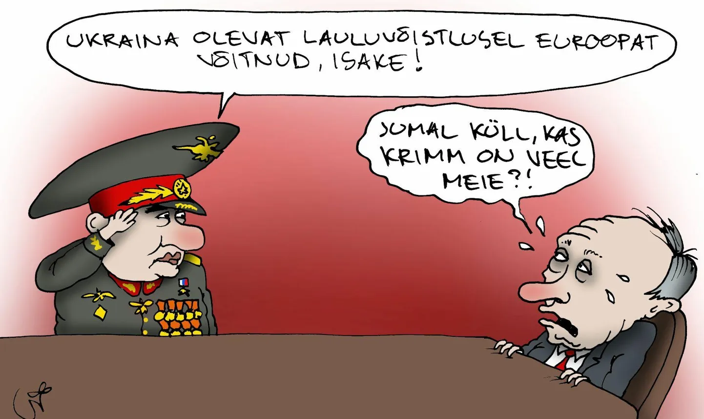 Urmas Nemvalts joonistab. FOTO: Urmas Nemvalts