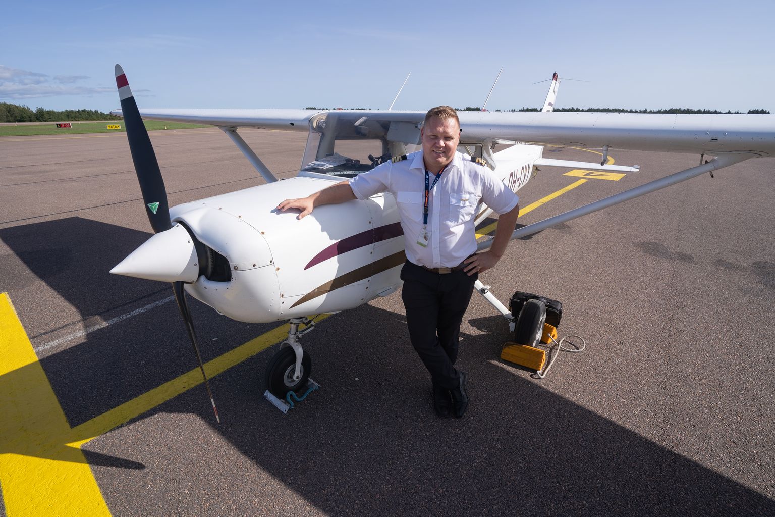 Edgar Haavik kinnitab, et õppelennuk Cessna 152 paistab küll kipakas, kuid taevalaotuses pilooti hätta ei jäta.