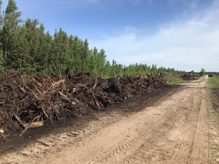 Seljametsa küla lähistel süttis rabas hiigelsuur kännuhunnik, mille kustutustööd jätkusid tänagi.