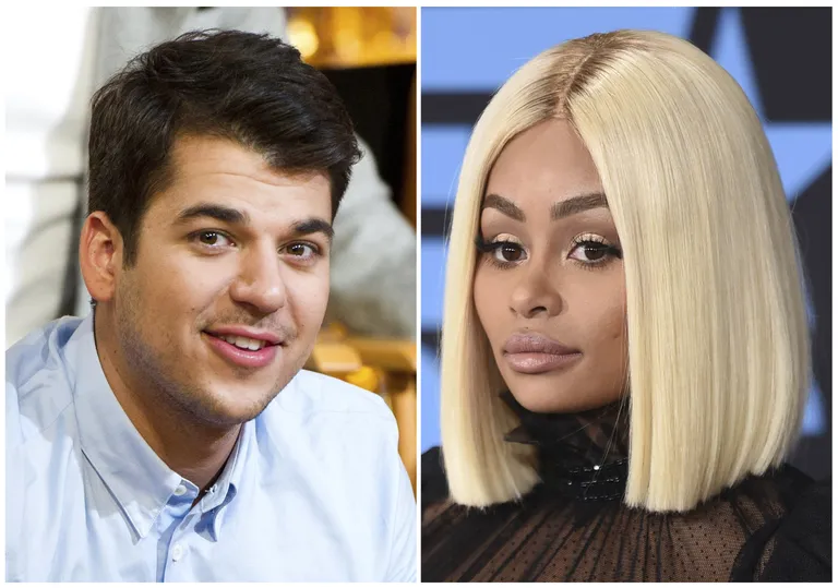 Rob Kardashian ja Blac Chyna (paremal)