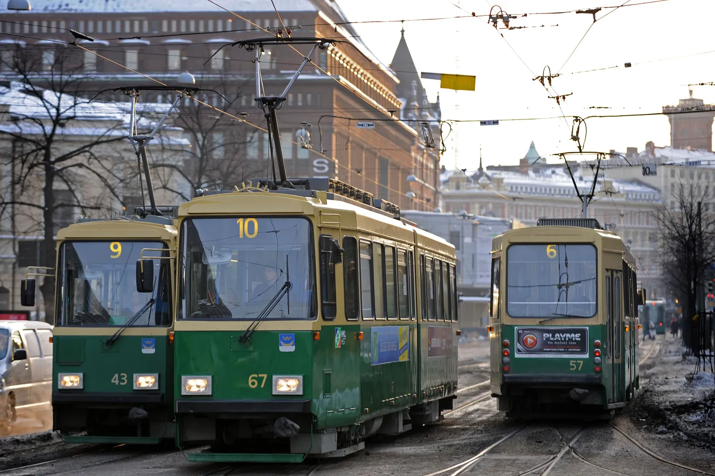 Общественный транспорт в Хельсинки.