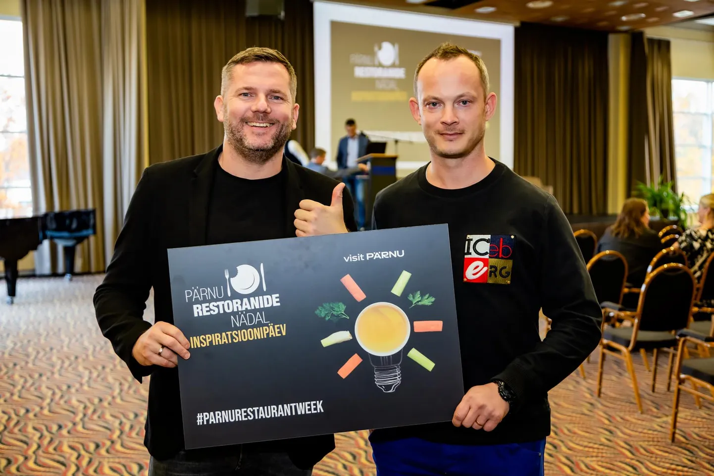 Pärnu restoranide nädalat veavad tänavu eest Kert Klaus (vasakul) ja Andrius Videnski.