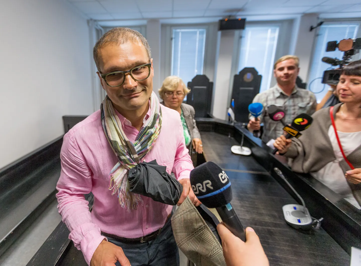 Siim Roode otsuse kuulutamisel Harju maakohtus.