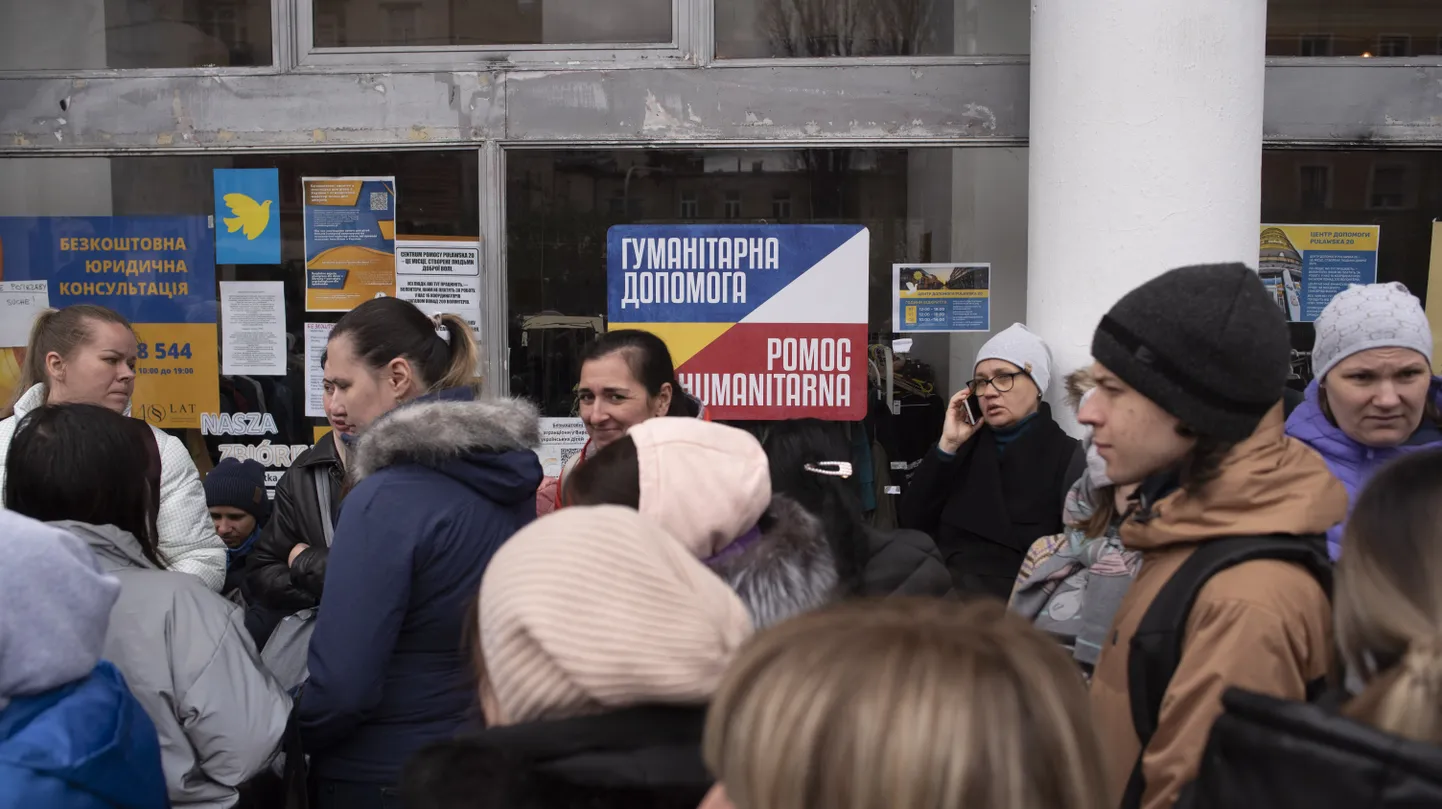Украинские беженцы в Польше.