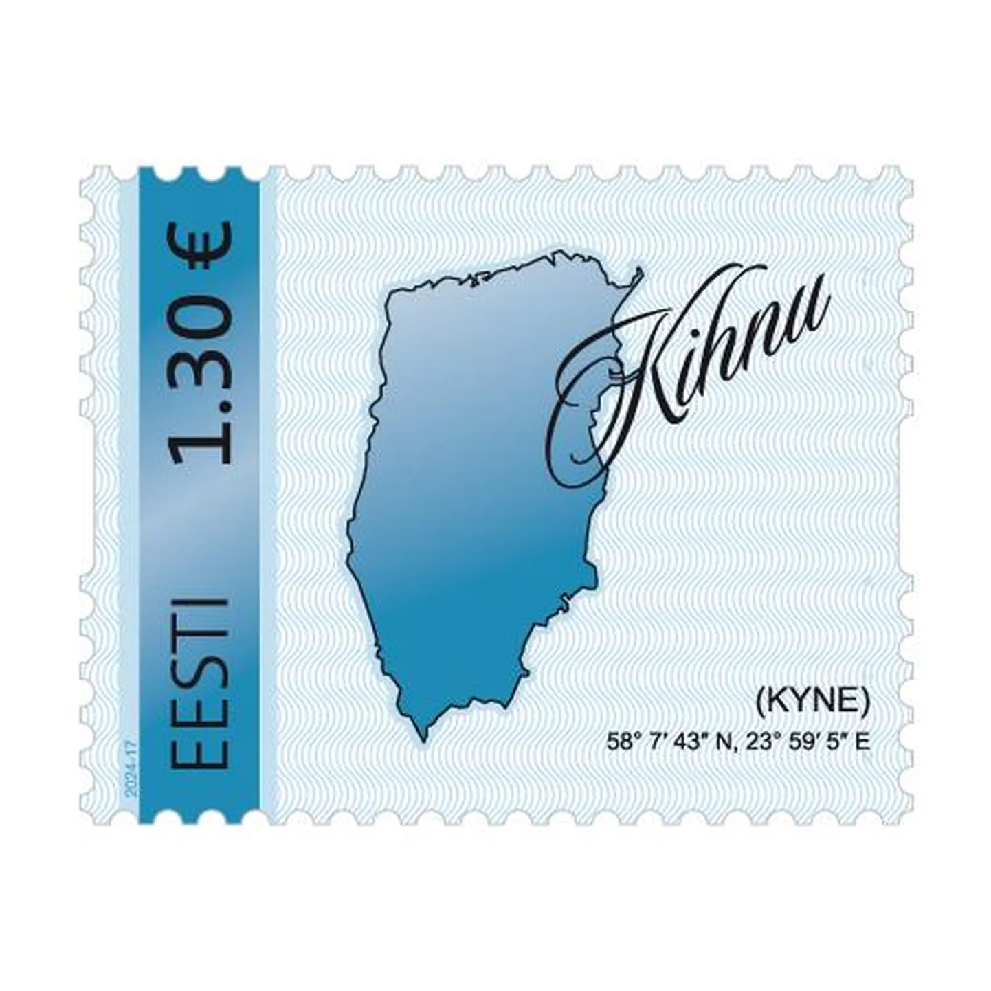 Kihnu saare teemaline postmark.