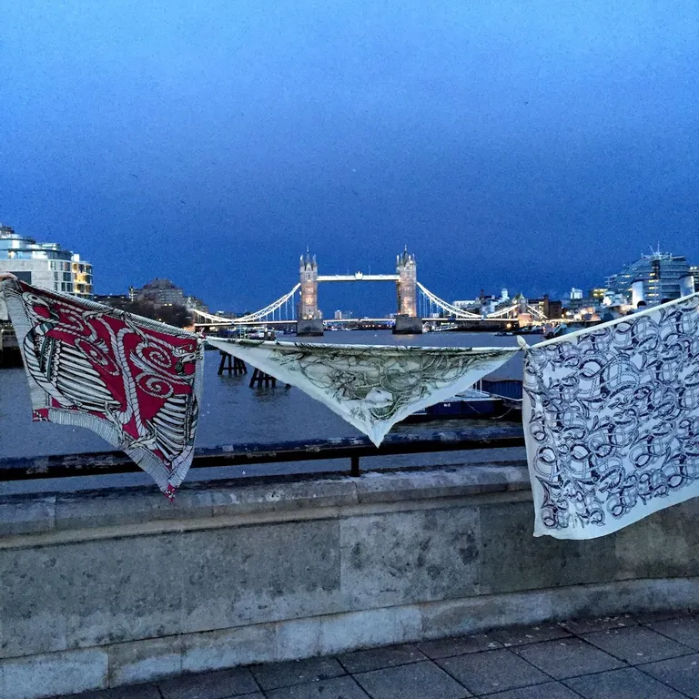 Kätlin Kaljuvee sallid Londonis.