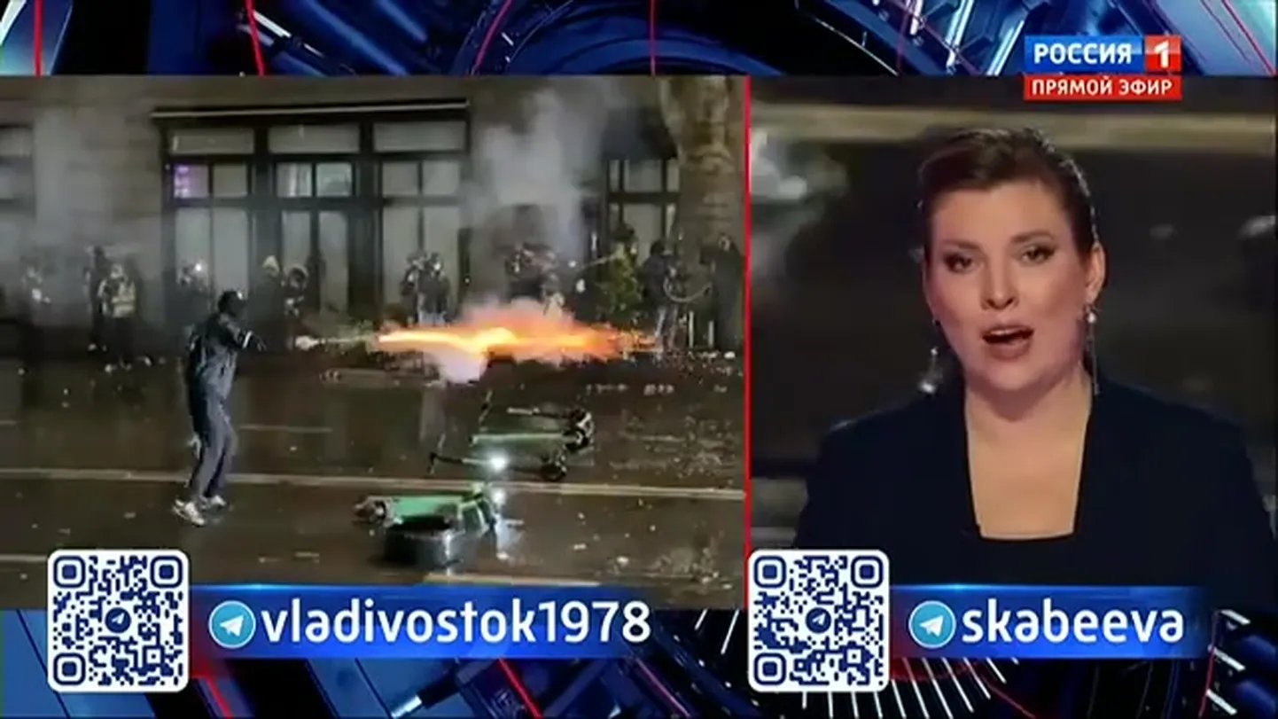 За занавесом: пропагандисты лавируют вокруг Сирии, но ругают грузинские протесты