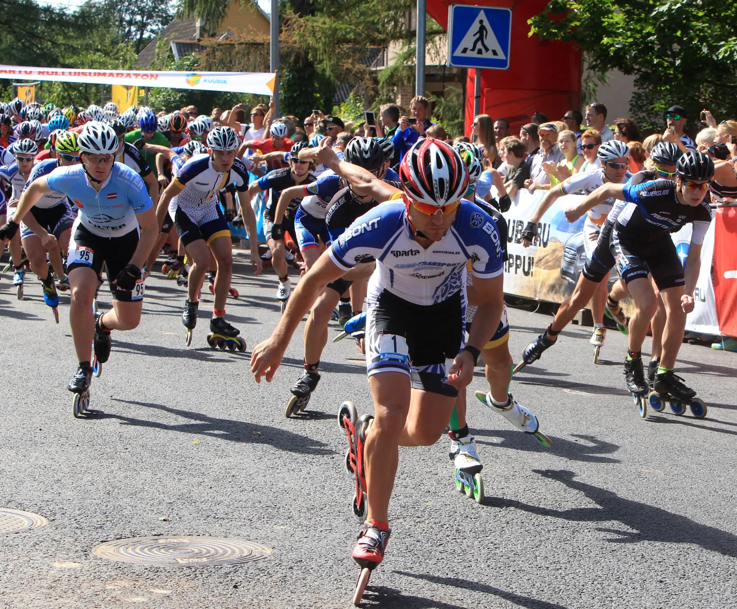 Mulluse rulluisumaratoni start.