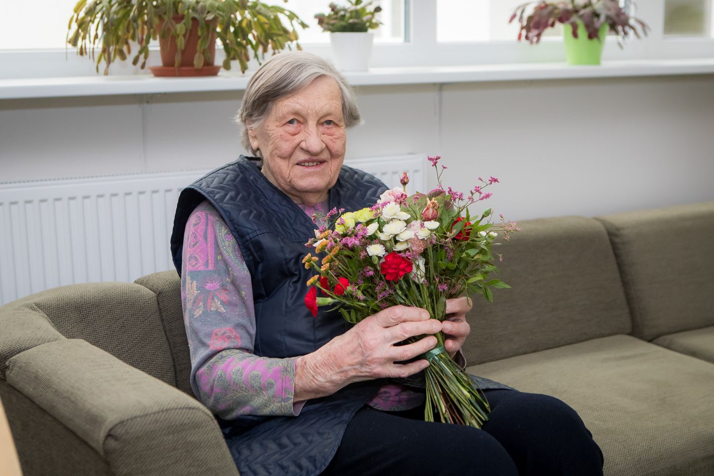 VITAALNE JA ELUJÕULINE: Selma Leesi ütles, et pole ise oma elus veel ühtki 101-aastast kohanudki, ja rõõmustas ka, et ta jätkuvalt niivõrd paljudel inimestel meeles püsib.