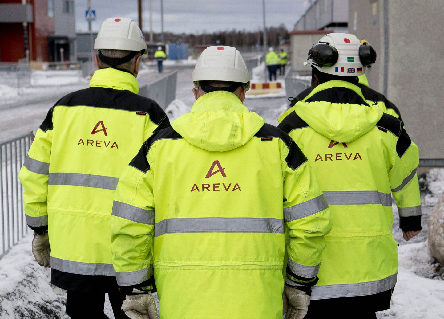 Areva töötajad Soome Olkiluoto 3 tuumajaama ehitusel.