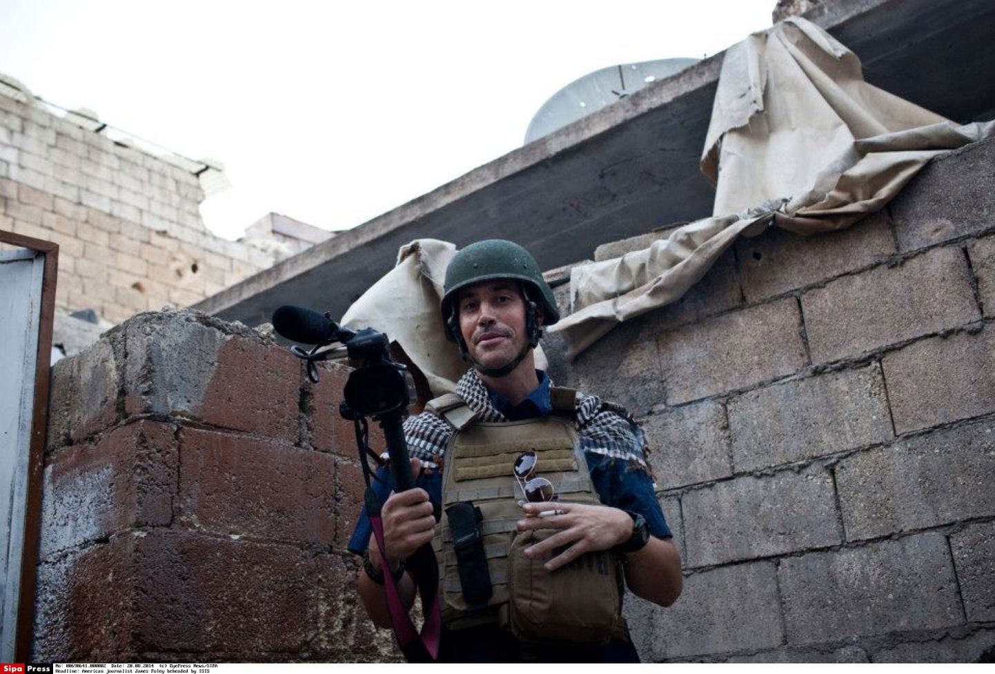 Ameerika ajakirjanik James Foley Süüria linnas Aleppos novembris 2012.