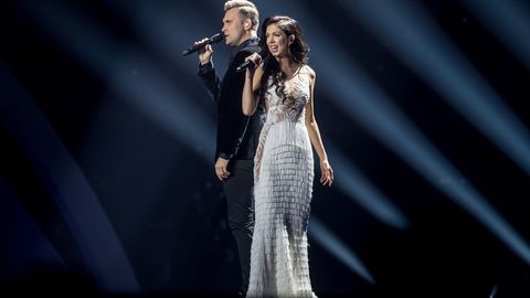 День и ночь: как звучит эстонская певица Лаура на репетиции и в эфире второго полуфинала «Евровидения» (видео) 