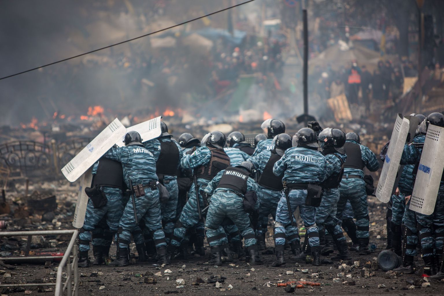 Столкновения на Майдане.