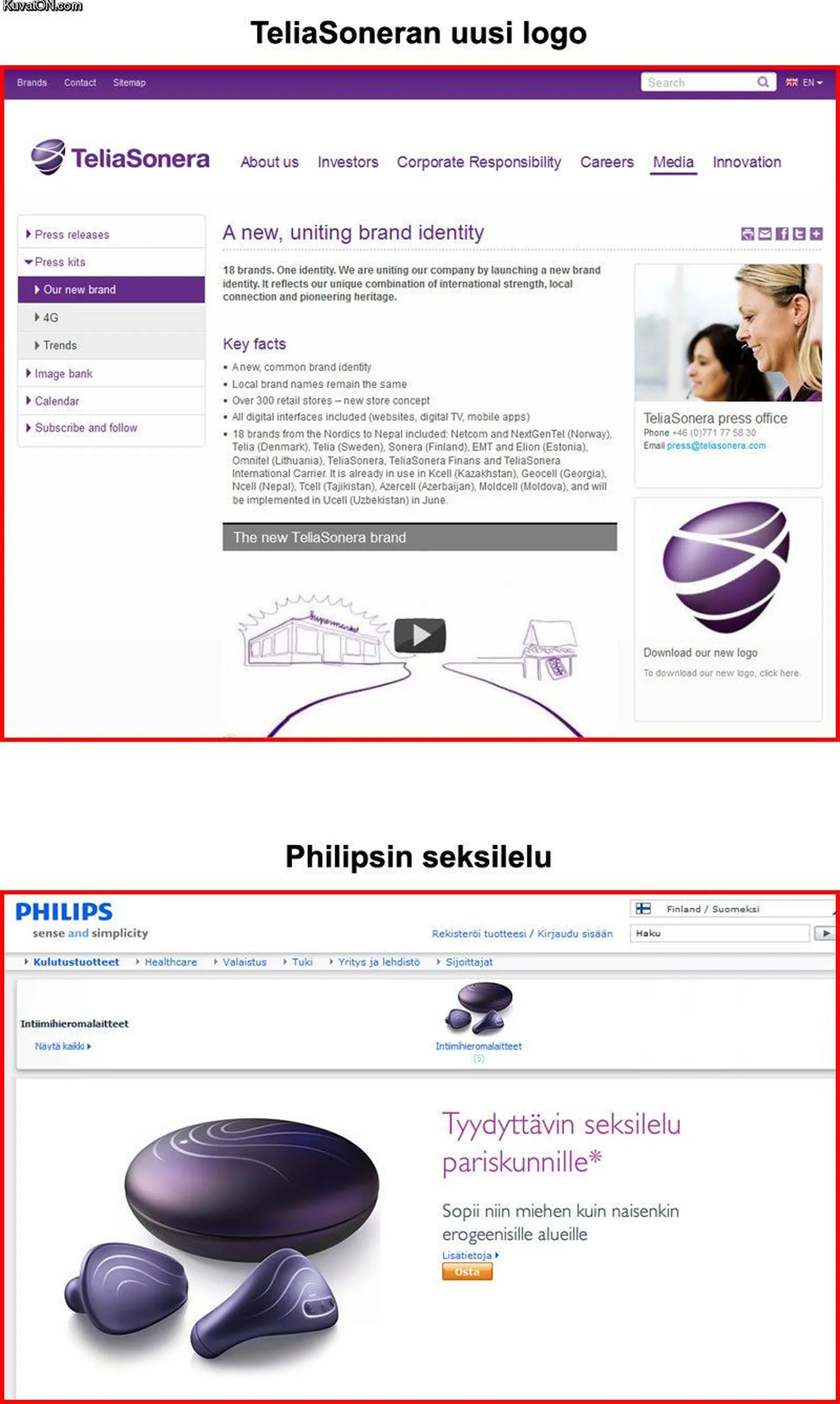 Telia Sonera meenutab Philpsi seksilelu