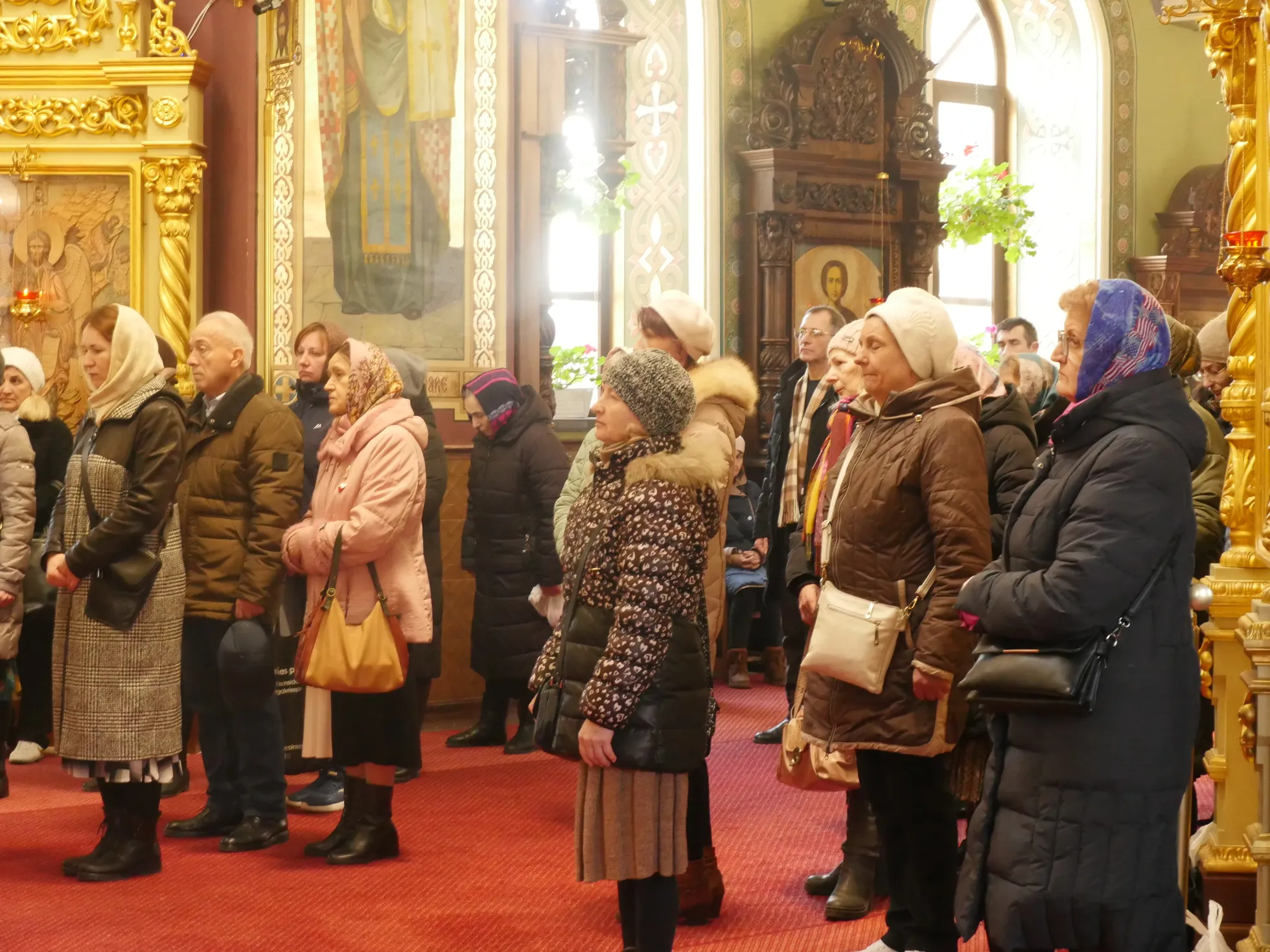Jumalateenistus Püha Dumitru kirikus Chișinăus.