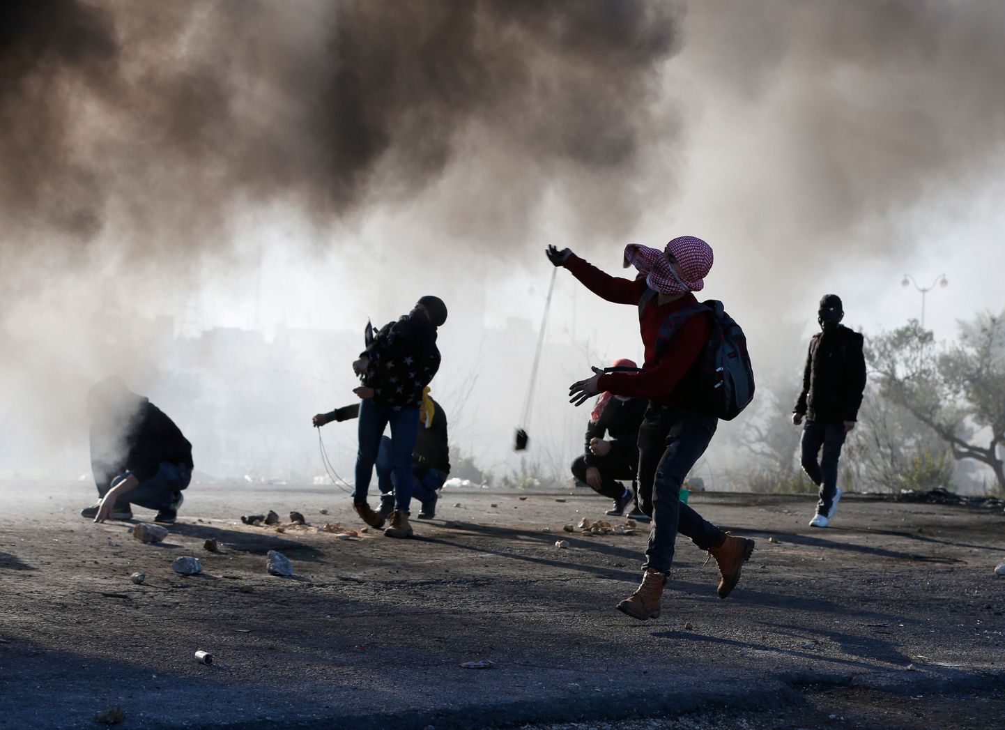 Столкновения между израильскими властями и палестинцами.
