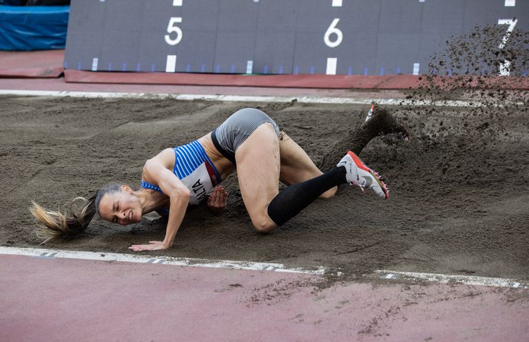 Ksenija Balta ainus võistlushüpe Tokyo olümpial. 