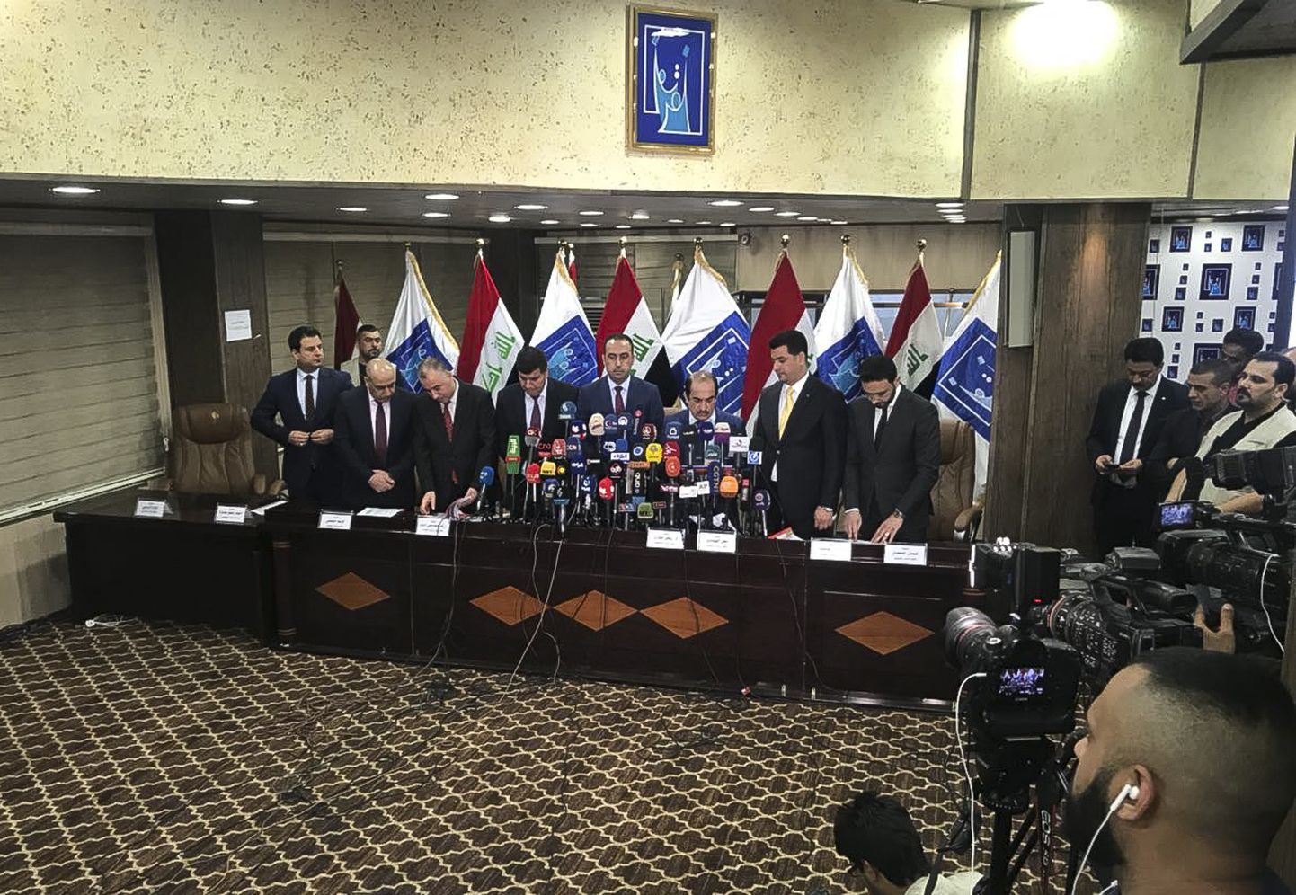 Iraagi keskvalimiskomisjoni pressikonverents.