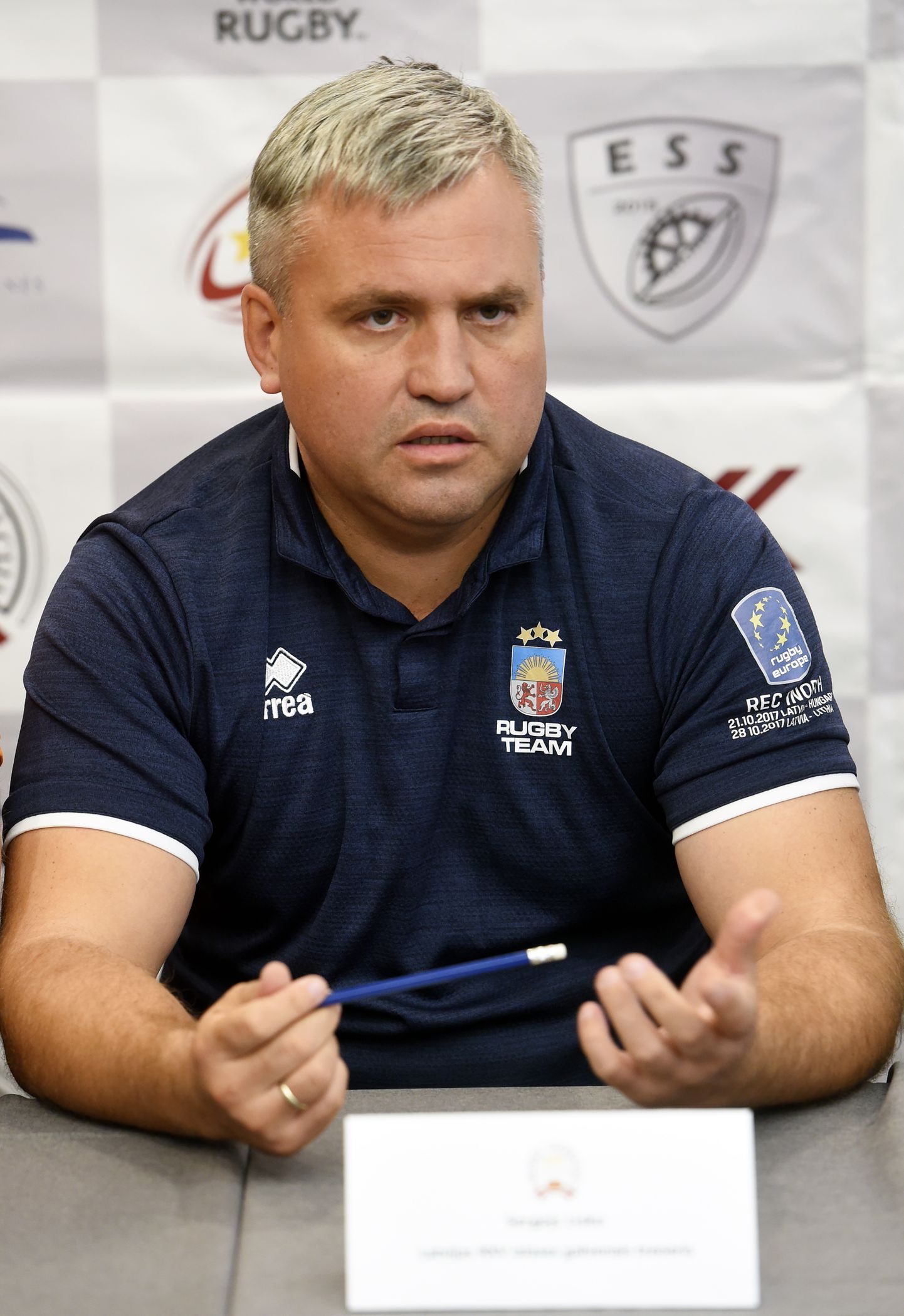 Latvijas klasiskā regbija izlases galvenais treneris Sergejs Lisko