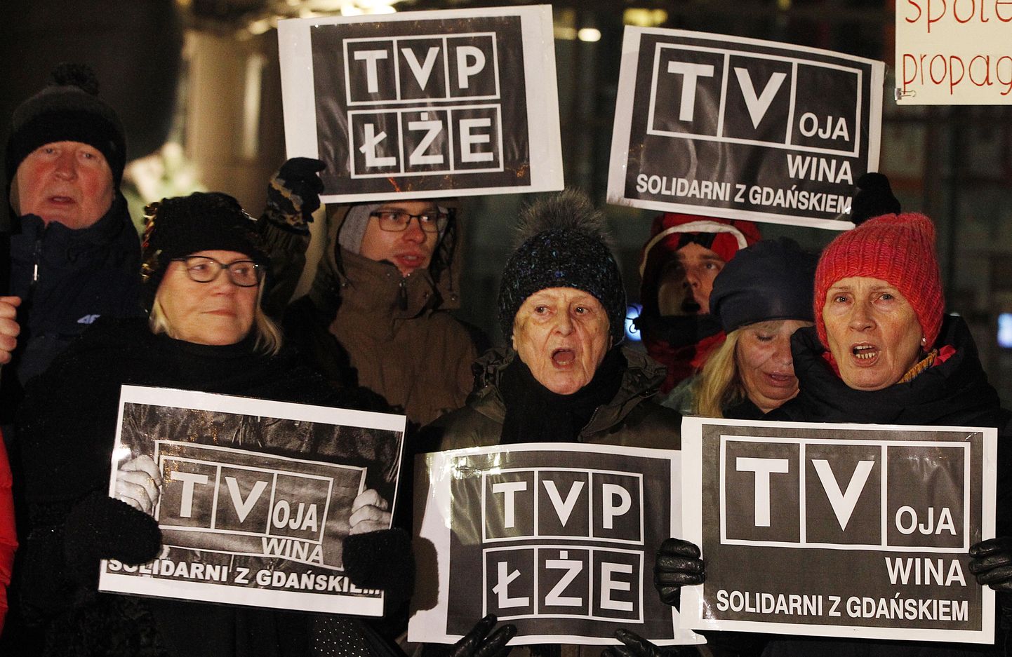 Протесты против правления Польского телевидения