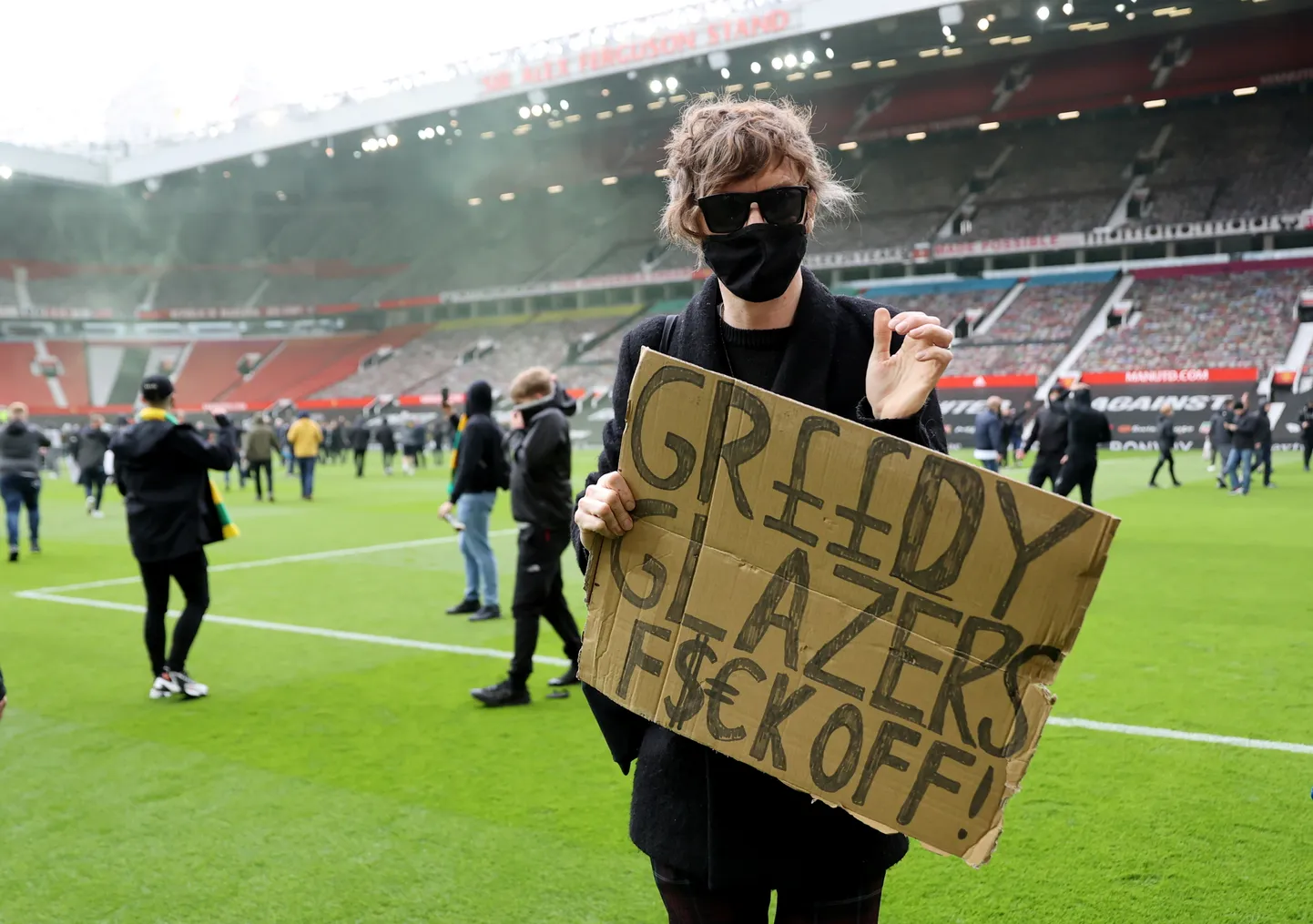 Manchester Unitedi fännid avaldasid meelt Glazersi perekonna vastu.