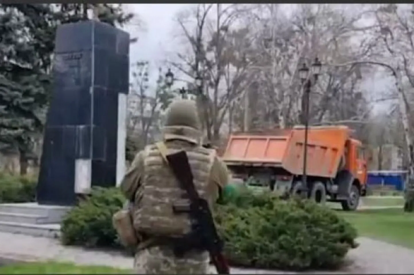Снос памятника Георгию Жукову