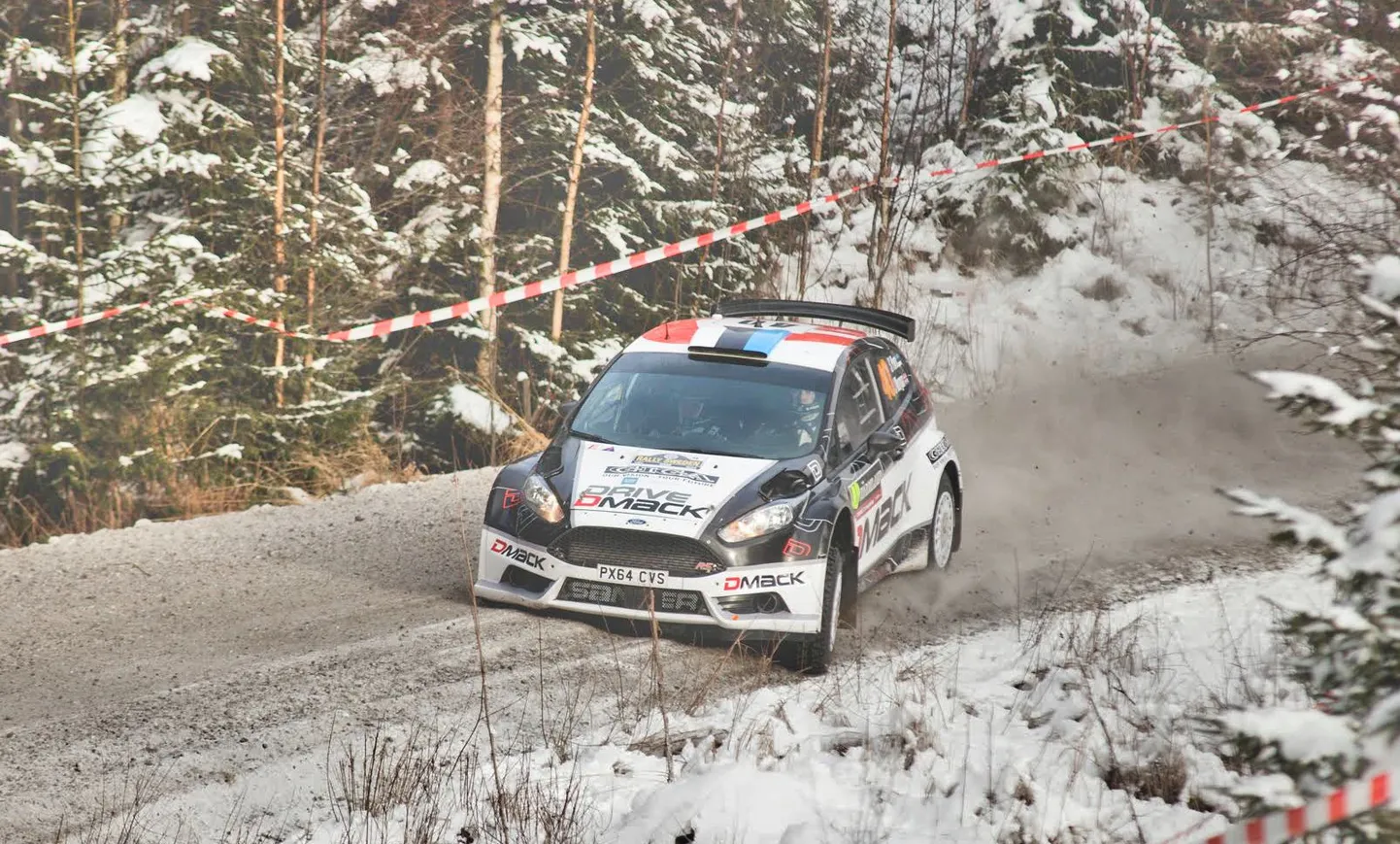 Sander Pärn Rootsi rallil.