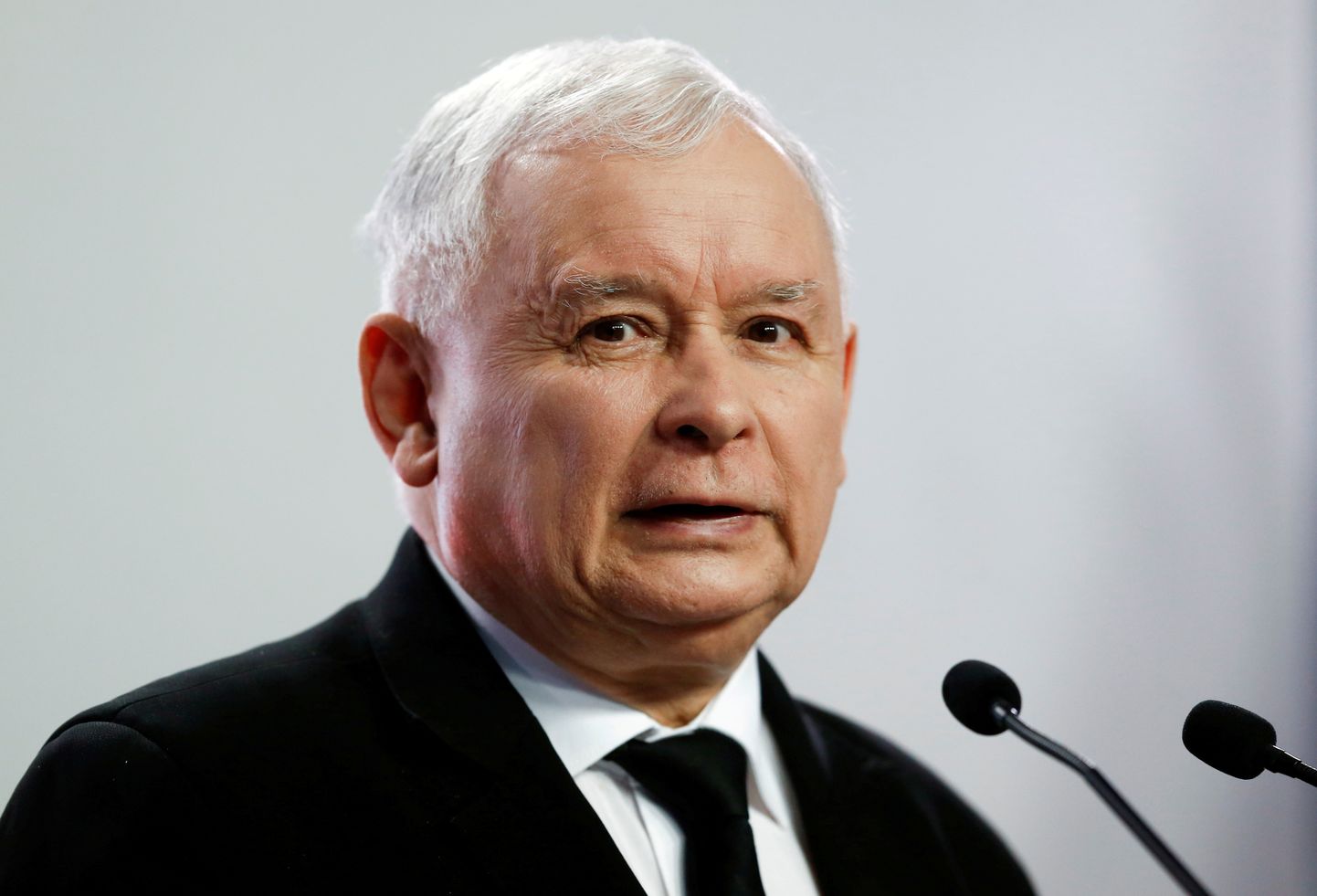 Seaduse ja Õigluse (PiS) juht Jarosław Kaczyński tänavu aprillis.