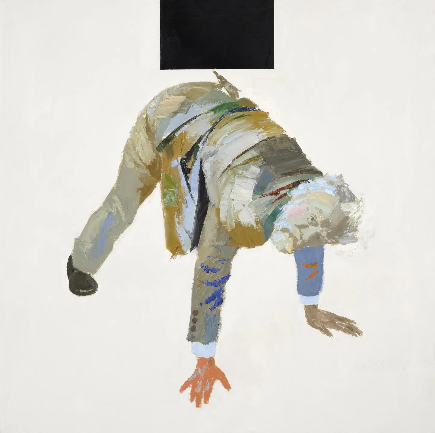 Enn Põldroos. «Stardiasend», 2009. Õli, akrüül. Eesti Kunstimuuseum.