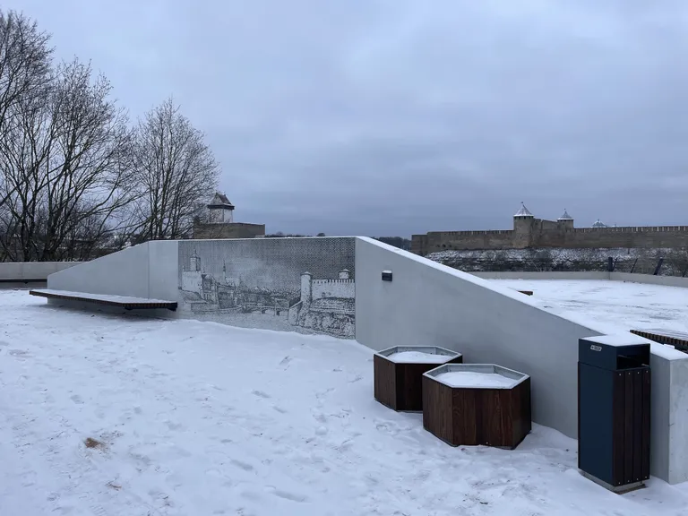 Narva 5-krooni vaateplatvorm, Grafovi tänav, Narva