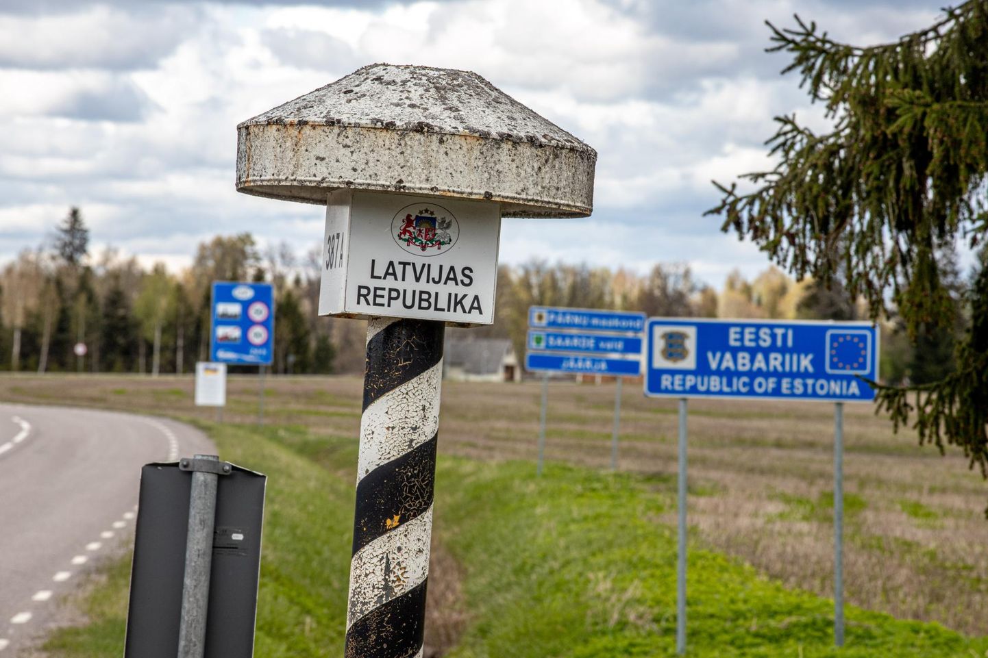 Eesti-Läti piir Jäärja ja Ramata vahel.