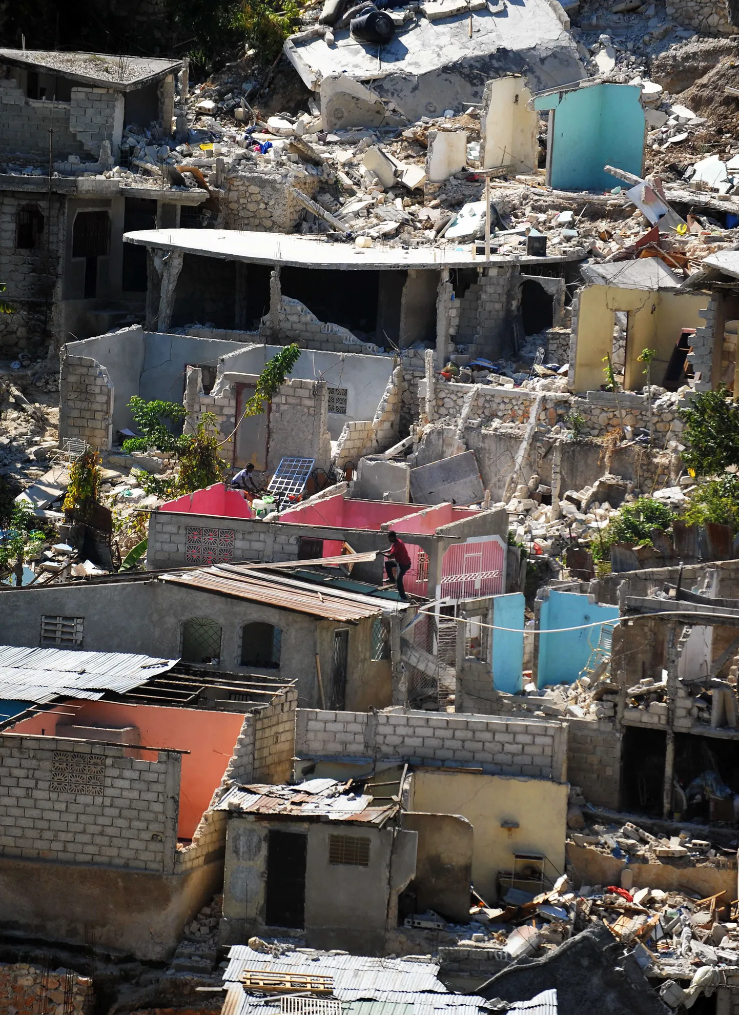 Purunenud eramud Haiti pealinnas Port-au-Prince'is.